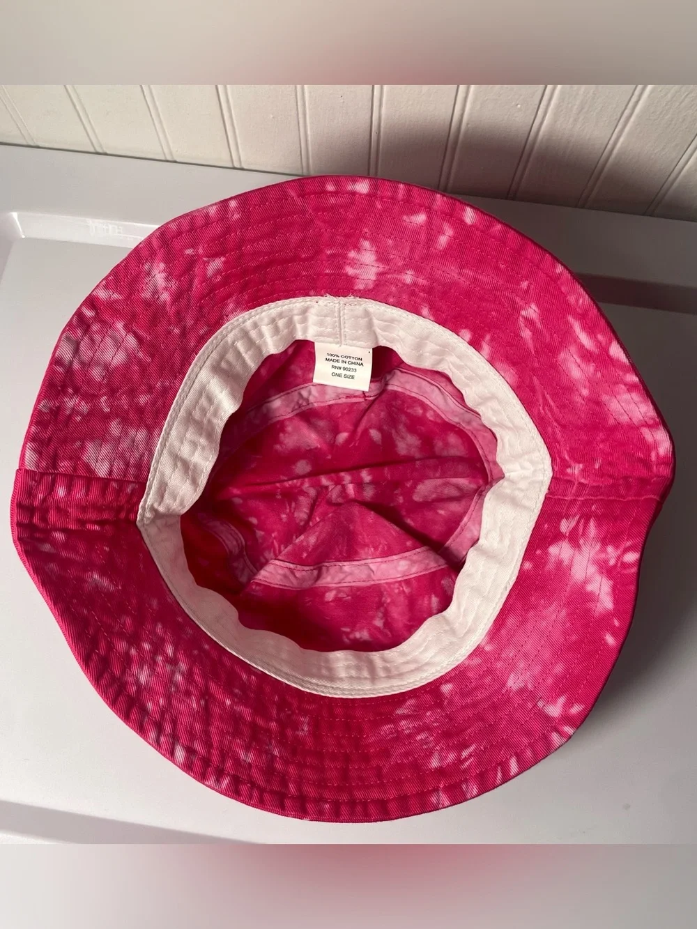 Playboy Bedazzled Bunny Pink Tie Dye Bucket Hat